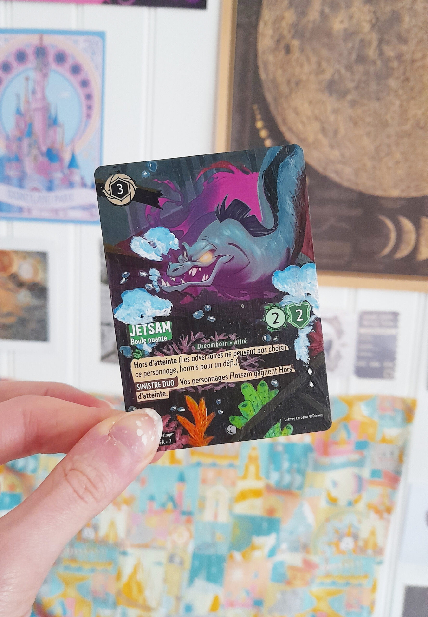 Disney Lorcana Card Altered Art : Jetsam – Boule puante | TCG Hand painted card