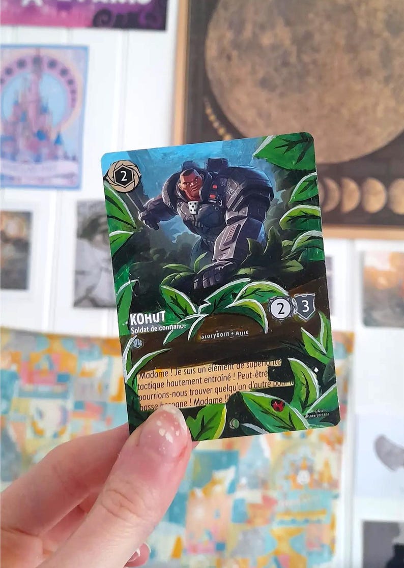 Disney Lorcana Card Altered Art : Kohut - Soldat de confiance | TCG Hand painted card